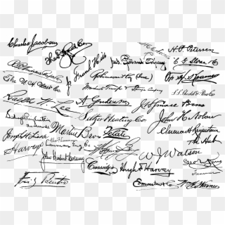 Free-signatures - Old Fashioned Signatures, HD Png Download