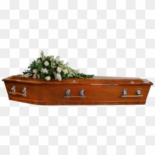 Coffin With Flowers Png, Transparent Png