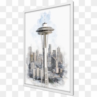 Seattle Space Needle Sketch - Skyscraper, HD Png Download