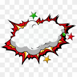 Comic Transparent Background - Comic Cloud Background Png, Png Download