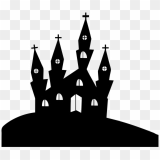Jpg Freeuse Download Church Silhouette Clipart - Carte Postale D Halloween A Imprimer, HD Png Download