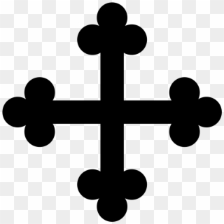 Cross Bottony Heraldry - Heraldic Crosses, HD Png Download