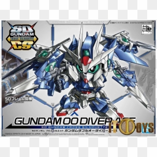 Sd Gundam Cross Silhouette [006] Gundam 00 Diver Ace - Sd Gundam Cross Silhouette Gundam 00 Diver Ace, HD Png Download