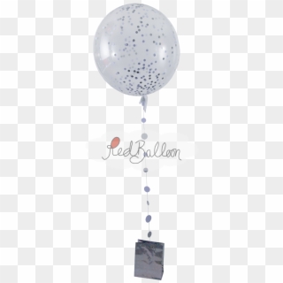Silver Confetti Balloon Red Balloon Cork, HD Png Download