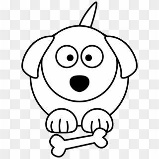Full Size Of Pictures Of Puppy Dogs To Color Puppies - Cartoon Dog Line Drawing, HD Png Download