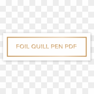 Instructions Foil Quill Pen - Wood, HD Png Download