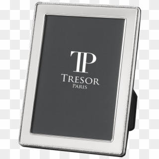Hallmarked Sterling Silver, Black Leather Back, Traditional - Sterling Silver Picture Frames Png, Transparent Png