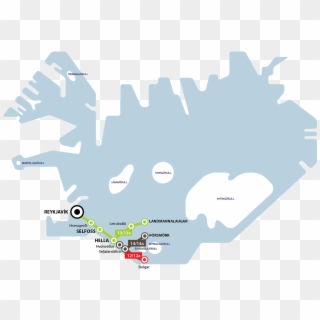 South Coast Passport - Iceland Ice Caves Map, HD Png Download