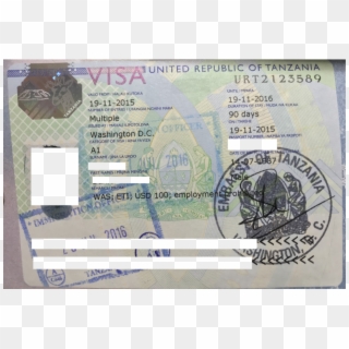 Tanzania Visa Edit - Cash, HD Png Download