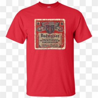 Budweiser Beer T-shirt Custom Designed Worn Pattern - Hillary For Prison Christmas Sweater, HD Png Download