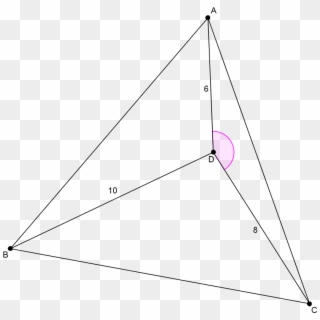 Finding Angle Associated With Point Inside An Equilateral - Triangle, HD Png Download