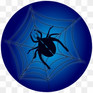 Outline Of Spiders On A Web - Spider Web, HD Png Download