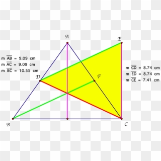 Hence, We Now Know That The Triangle That Was Constructed - Triangle, HD Png Download