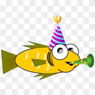 The Gallery For > Birthday Horn Blower Clipart - Party Fish, HD Png Download