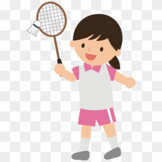 516 X 750 4 - Women Playing Badminton Clipart, HD Png Download