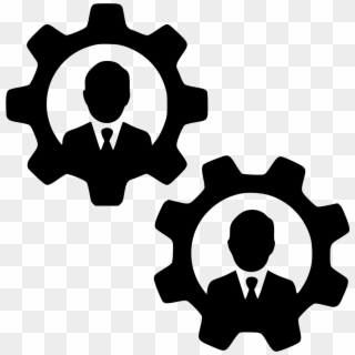 Settings Users Men Teamwork Cogs Gears Comments - Icon, HD Png Download