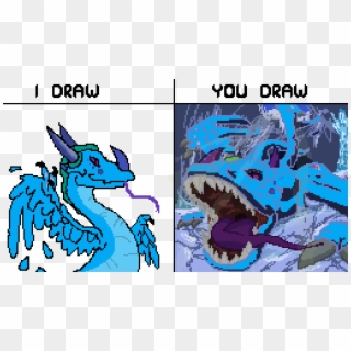Ice Dragon Cave - Draw An Ice Dragon, HD Png Download