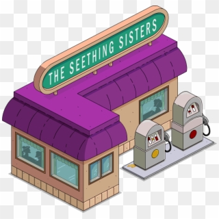 Tapped Out Setthing Sisters - Los Simpson Springfield The Seething Sisters, HD Png Download