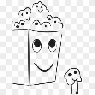 Nose Popcorn Smile Happy Imagination Cuteness, HD Png Download