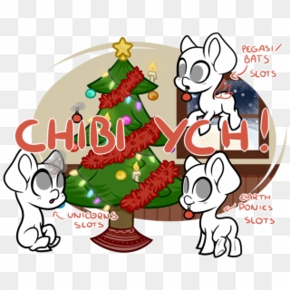 [closed] Christmas Chibi Ych - Cartoon, HD Png Download