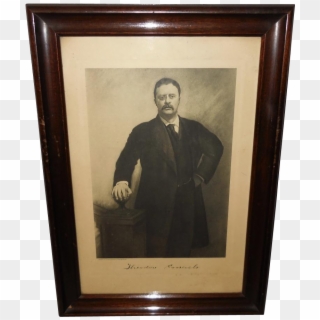 Photogravure Of President Theodore Roosevelt Copyright - Picture Frame, HD Png Download