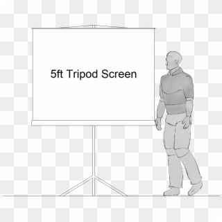 Projection Screen Hire, Projection Screens - Standing, HD Png Download