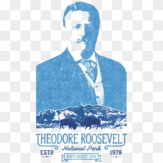 Personable, Masculine T-shirt Design For Theodore Roosevelt - Poster, HD Png Download