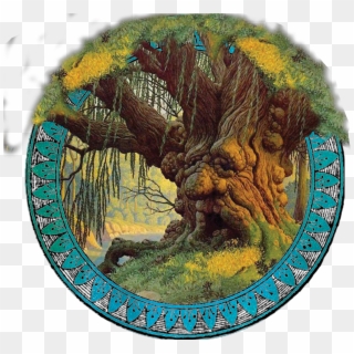 The Ancient Oak Druid Tree - Jrr Tolkien Calendar Art, HD Png Download