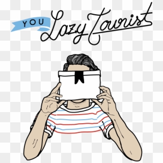 Lazy Tourist - Cartoon, HD Png Download