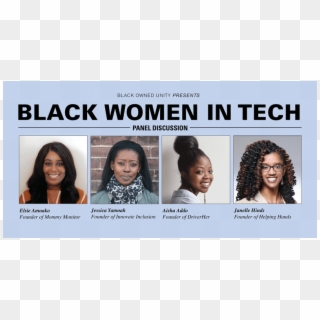 Join Black Owned Unity For Black Women In Tech, A Panel - Trübsal Ist Nicht Das Einzige, HD Png Download