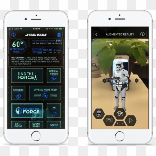 Star Wars Ar Screengrab Ios - Ar Iphone Storm Trooper, HD Png Download