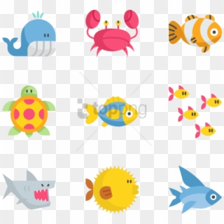 Black And White Free Under The Sea- Under The Sea Icons - Under The Sea Png Free, Transparent Png