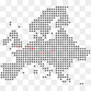 An Error Occurred - Dotted Europe Map Free Vector, HD Png Download