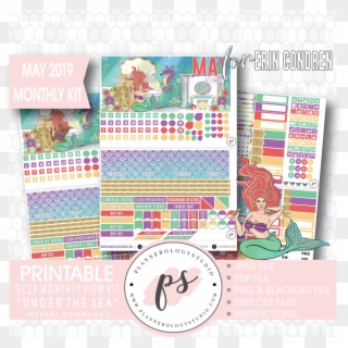 Under The Sea May 2019 Monthly View Kit Digital Printable - Craft, HD Png Download