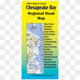 Chesapeake Bay Regional Road Map - Poster, HD Png Download