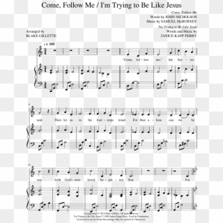 Come, Follow Me / I'm Trying To Be Like Jesus Sheet - Partition The Departure Max Richter, HD Png Download