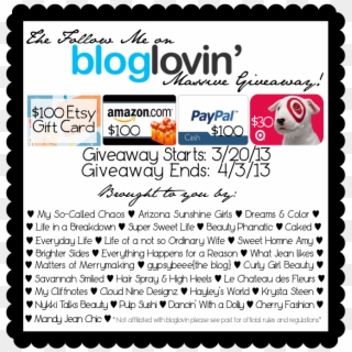 The Follow Me On Bloglovin' Massive Giveaway - Bloglovin, HD Png Download