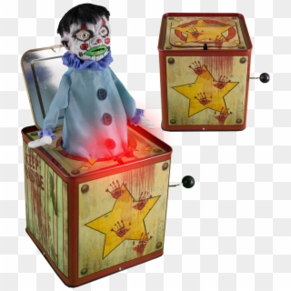 Creepy Clown Box - Clown In Box, HD Png Download