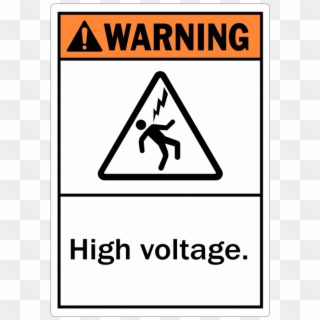 High Voltage Warning Signs - Traffic Sign, HD Png Download