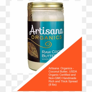 Artisana Organics Coconut Butter, Usda Organic Certified - Graphic Design, HD Png Download