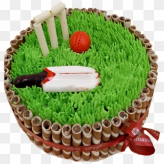 Cricket Pitch Cake - Cricket Pitch Birthday Cake, HD Png Download