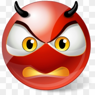 Angry Devil Smiley - Angry Smiley Animation, HD Png Download