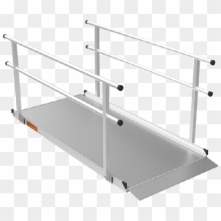 Gateway™ Solid Surface Ramp With Handrails - Ramp Portable, HD Png Download