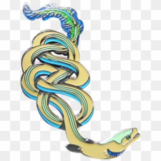 Knotted Eel Pin - Serpent, HD Png Download