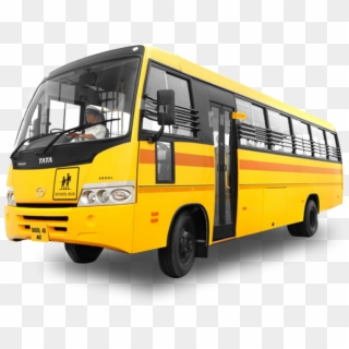 School Bus Transparent Background Png - Tata Marcopolo School Bus, Png Download