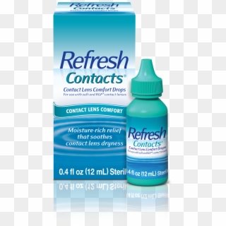 Refresh Contacts® Contact Lens Comfort Eye Drops, HD Png Download