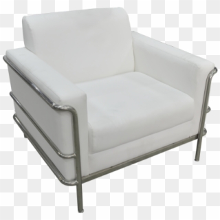 Living Room Furniture Idea Of Single White Pillow - Single Seater Sofa Png, Transparent Png