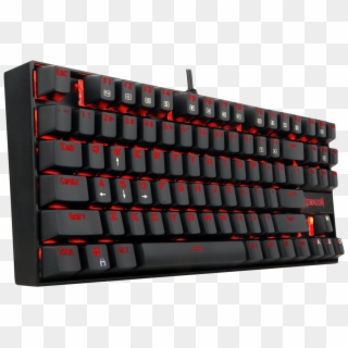 Redragon K552 Red Led Backlit Mechanical Gaming Keyboard - Cheap Red Mechanical Keyboard, HD Png Download