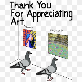 Pigeon Art Appreciation - Rock Dove, HD Png Download