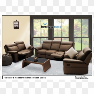 6&7 Seater Recliner Sofa Set N8140 - Coffee Table, HD Png Download